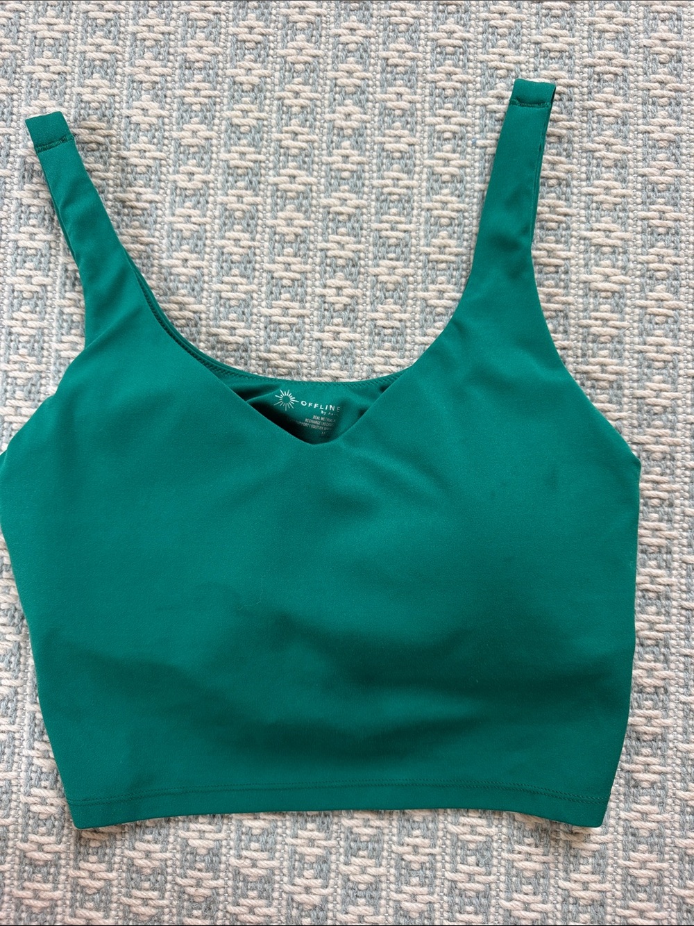 OFFLINE Teal Green Scoop-Neck Tank Top